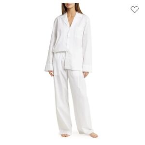 Skims Cotton Poplin Pajama Shirt